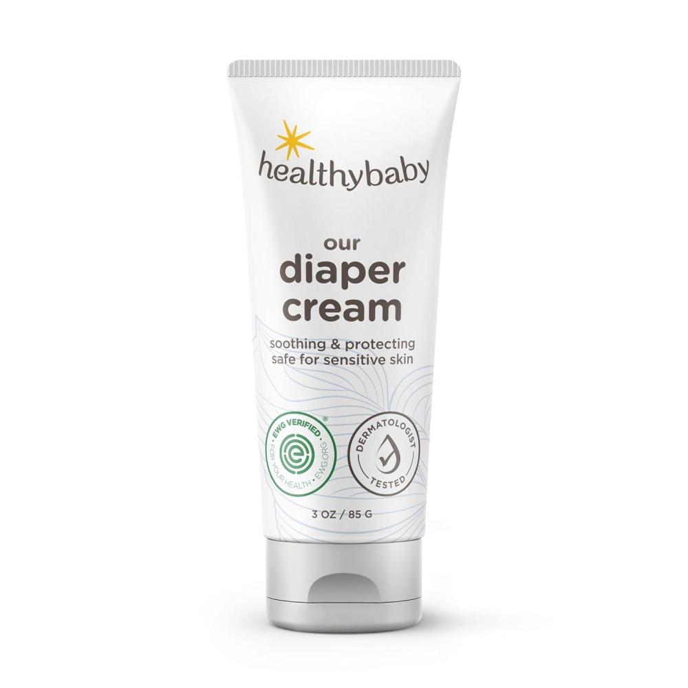 image:imageHealthyBaby Our Diaper Cream  Hypoallergenic Zinc Oxide amp Squalane Diaper Cream  Fragrance Free EWG Verified  NonGMO 3 oz
