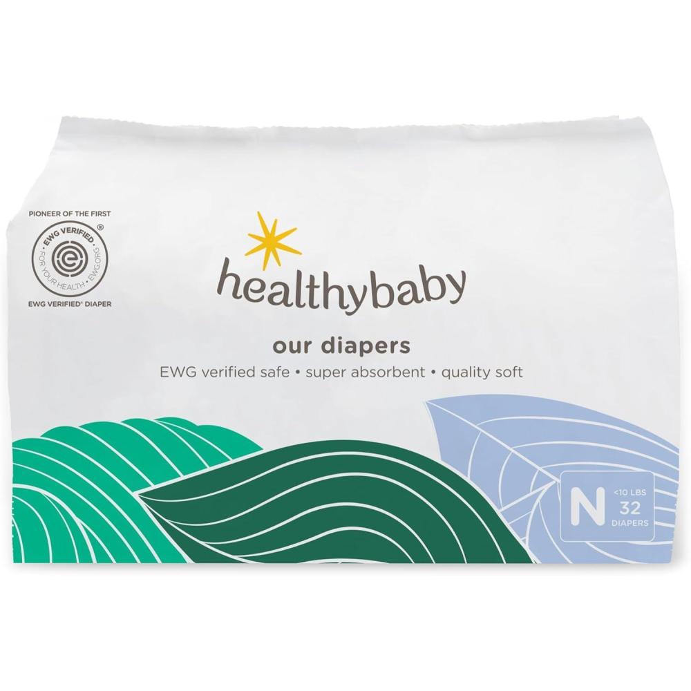 image:imageOur Diapers  The First EWG Verified amp MicrobiomeFriendly Diaper  12Hour Leak Protection  Made with Organic Cotton amp PlantDerived Materials  Totally Chlorine Free  Size NB lt10 lbs 32 Count32 Count