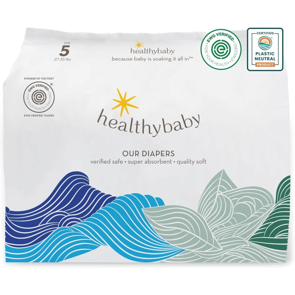 image:imageOur Diapers  The First EWG Verified amp MicrobiomeFriendly Diaper  12Hour Leak Protection  Made with Organic Cotton amp PlantDerived Materials  Totally Chlorine Free  Size 6 32 lbs 26 CountSize 5