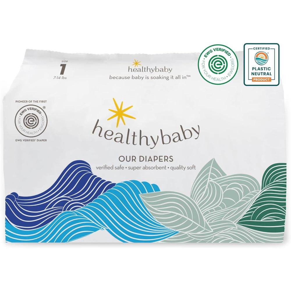 image:imageOur Diapers  The First EWG Verified amp MicrobiomeFriendly Diaper  12Hour Leak Protection  Made with Organic Cotton amp PlantDerived Materials  Totally Chlorine Free  Size 6 32 lbs 26 CountSize 1