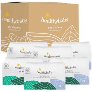 Our Diapers | The First EWG Verified & Microbiome-Friendly Diaper | 12-Hour Leak Protection | Made with Organic Cotton & Plant-Derived Materials | Totally Chlorine Free | Size NB (<10 lbs) 32 Count(192 Count)