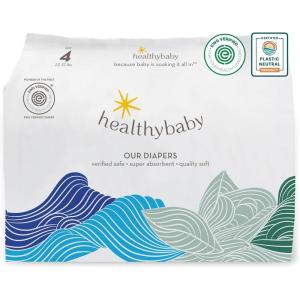 Our Diapers | The First EWG Verified & Microbiome-Friendly Diaper | 12-Hour Leak Protection | Made with Organic Cotton & Plant-Derived Materials | Totally Chlorine Free | Size 6 (32+ lbs) 26 Count(Size 4)