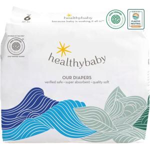 Our Diapers | The First EWG Verified & Microbiome-Friendly Diaper | 12-Hour Leak Protection | Made with Organic Cotton & Plant-Derived Materials | Totally Chlorine Free | Size 6 (32+ lbs) 26 Count(Size 6)